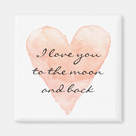 I kärlek till måne och kylskåpet. magnet