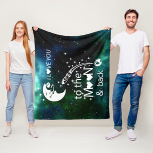 I Kärlek till Måne och tillbaka Fleecefilt