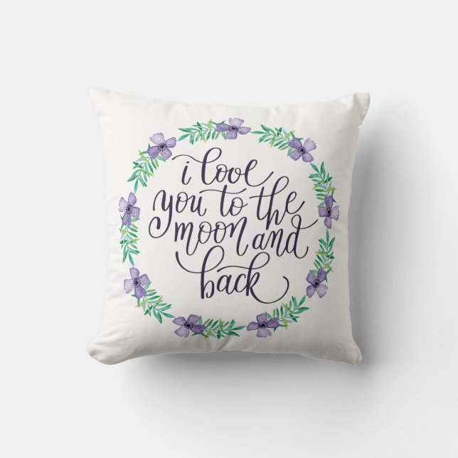 I Kärlek till Måne och tillbaka Kudde (Framsida)