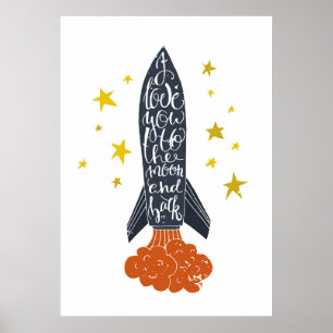 I kärlek till måne och tillbaka poster