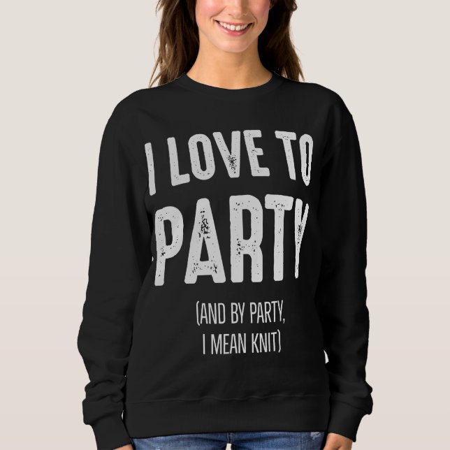I Kärlek till Party (och Party I Elak Sticka) T Shirt (Framsida)