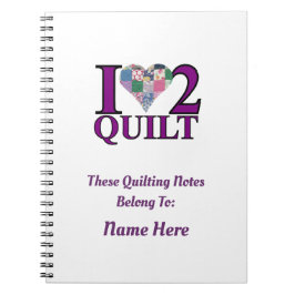 I Kärlek till Quilt - bärbar dator Anteckningsbok
