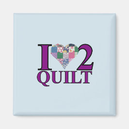 I Kärlek till Quilt - Magnet