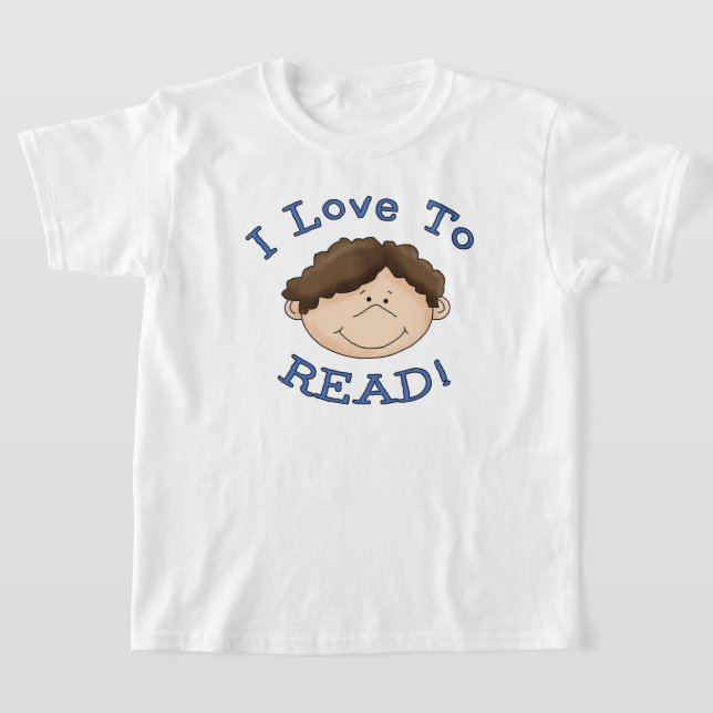 I Kärlek till Read Boy T-shirt (Laydown)