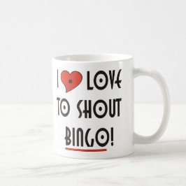 I Kärlek till Shout BINGO Kaffemugg