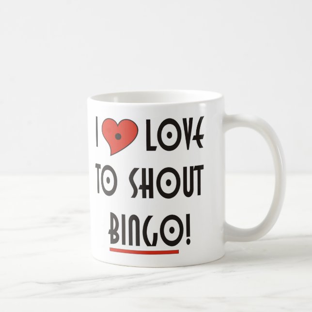 I Kärlek till Shout BINGO Kaffemugg (Höger)