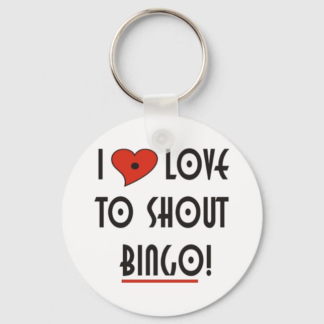 I Kärlek till Shout BINGO Nyckelring (Framsida)