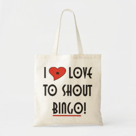I Kärlek till Shout Bingo Tygkasse
