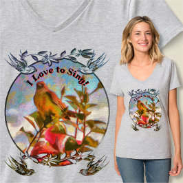 I Kärlek till Sjunga Poolside Singer 2338 T Shirt