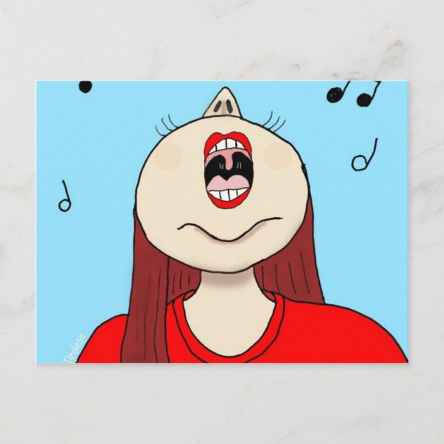 I Kärlek till Sjunga Vykort (Framsida)