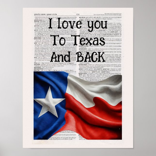 I kärlek till TEXAS och tillbaka Poster (Framsidan)