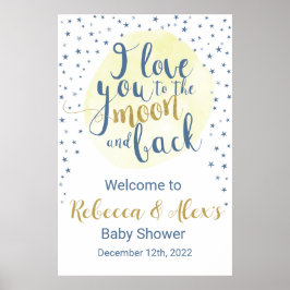 I Kärlek till välkomstsignalen Måne & bak Poster