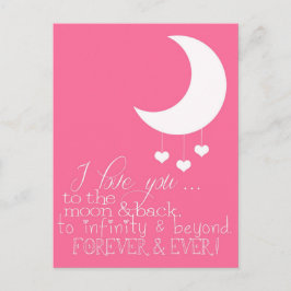 I Kärlek till vykortet Måne & bak Vykort