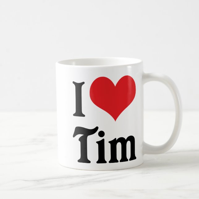 I Kärlek Tim Kaffemugg (Höger)