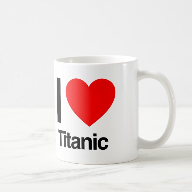 i kärlek titanic kaffemugg (Höger)