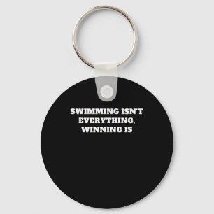 I Kärlek to Simma Art Design Swimming Quote Gift I Nyckelring