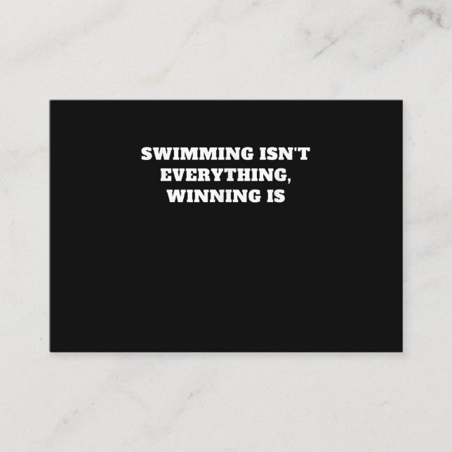 I Kärlek to Simma Art Design Swimming Quote Gift I Tilläggskort (Framsida)