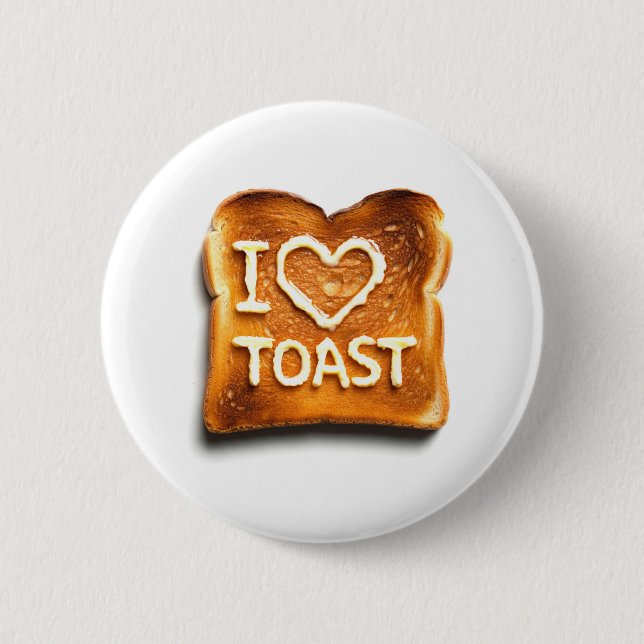 I Kärlek Toast Knapp (Framsida)
