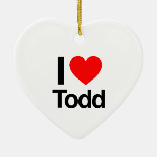 i kärlek todd julgransprydnad keramik