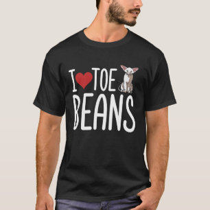 I Kärlek Toe Beans Oriental Shorthar Cat T Shirt
