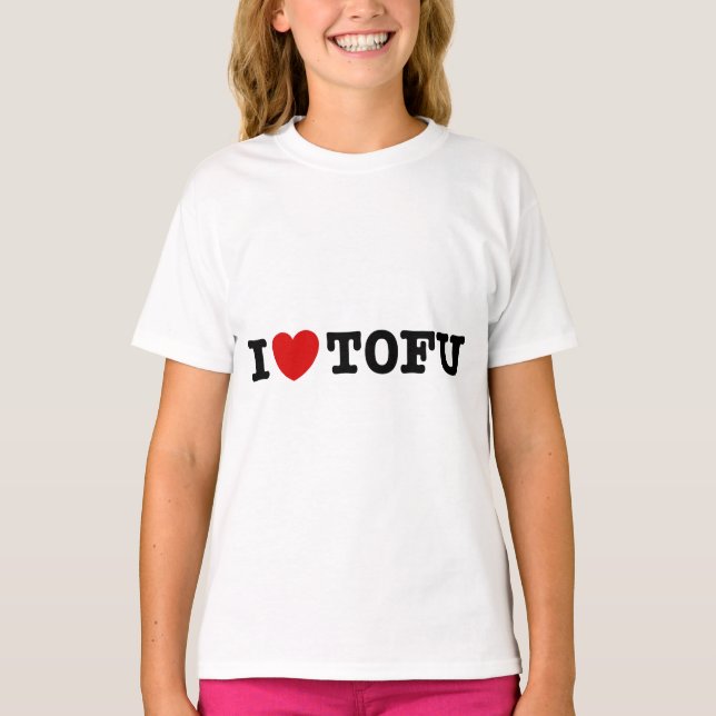 I Kärlek Tofu Tee Shirt (Framsida)