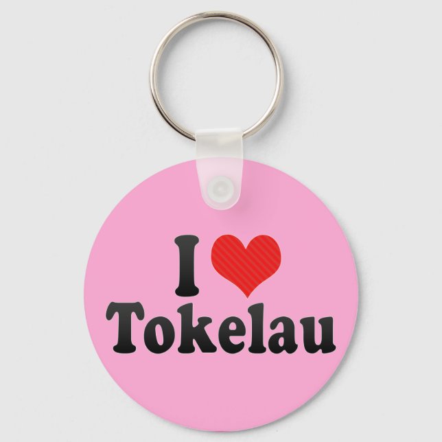 I Kärlek Tokelau Nyckelring (Framsida)