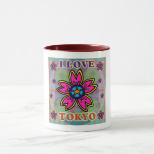 "I KÄRLEK TOKYO" Blommor Kopp