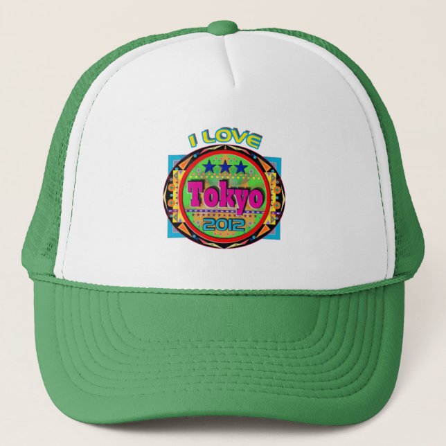 I KÄRLEK Tokyo Emblem #1 2012 Hat Truckerkeps (Framsida)