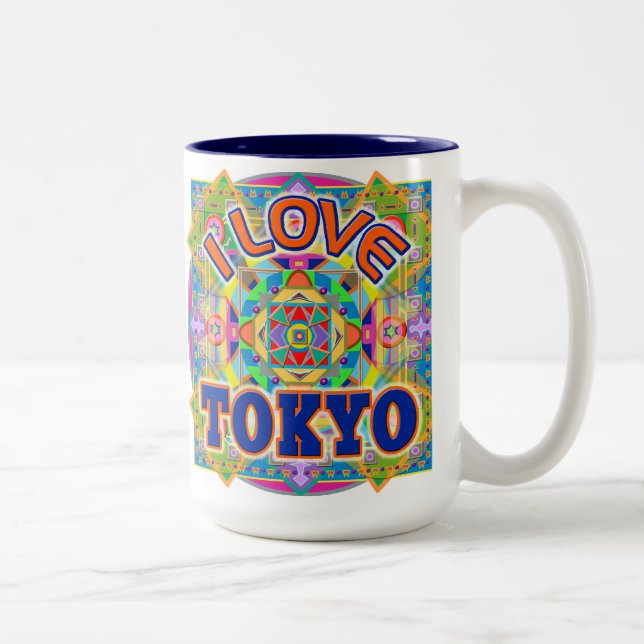 I KÄRLEK TOKYO Lycklig Mugg (Höger)
