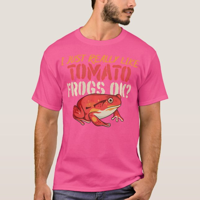 I Kärlek Tomato Frogs Funny Tomato Frog Älskare T Shirt (Framsida)