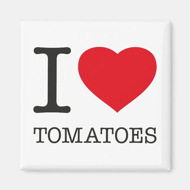 I KÄRLEK TOMATOES MAGNET (Framsidan)