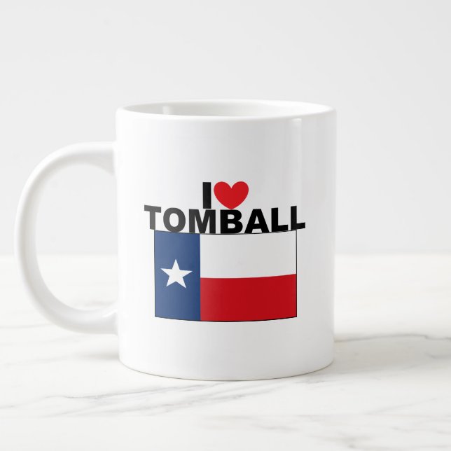 I Kärlek Tomball, TX Jumbo Mugg (Vänster)