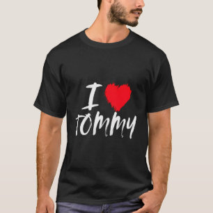 I Kärlek Tommy Pappa Make Boykompis Son Grandson R T Shirt