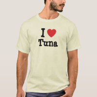 I kärlek Tonfiskhjärta T-Shirt