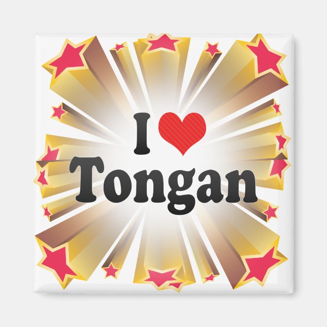 I Kärlek Tongan Magnet (Framsidan)