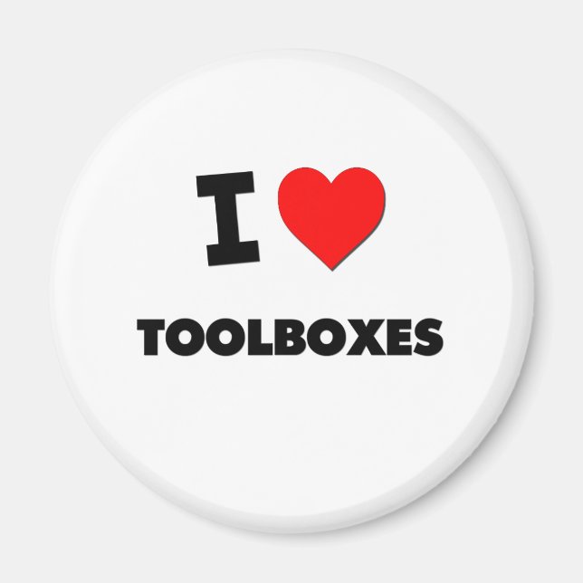 I kärlek Toolbox Magnet (Framsidan)