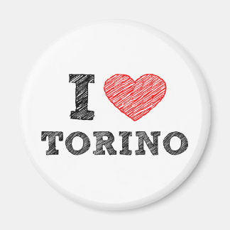 I Kärlek Torino Magnet