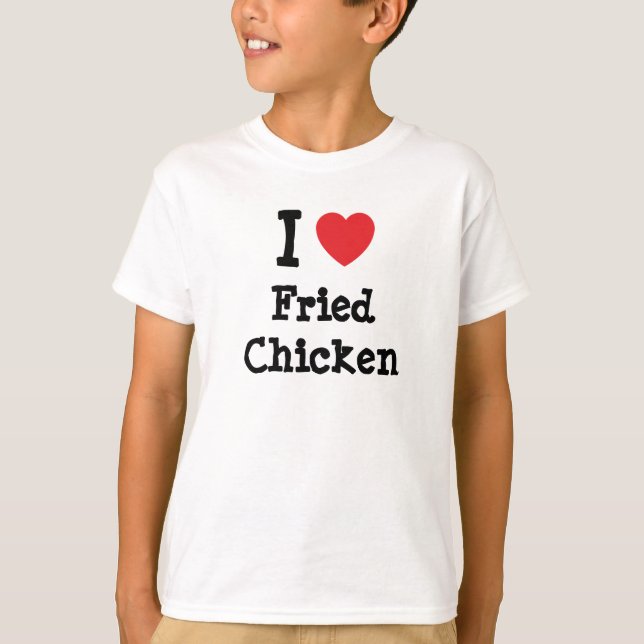 I kärlek, torkat kycklinghjärta T-Shirt (Framsida)