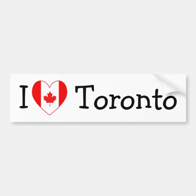I Kärlek Toronto Bildekal (Framsidan)