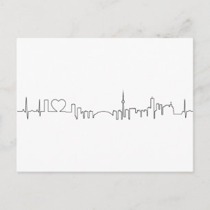 I kärlek Toronto i ett exceptionellt ecg stil Vykort