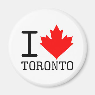 I Kärlek Toronto Ontario Kanada Maple Löv Magnet