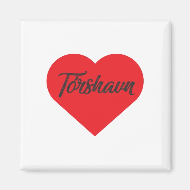 I Kärlek Tórshavn - Färöarna Magnet (Framsidan)