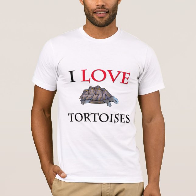 I Kärlek Tortoises T-shirt (Framsida)