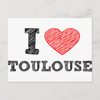 I Kärlek Toulouse Vykort