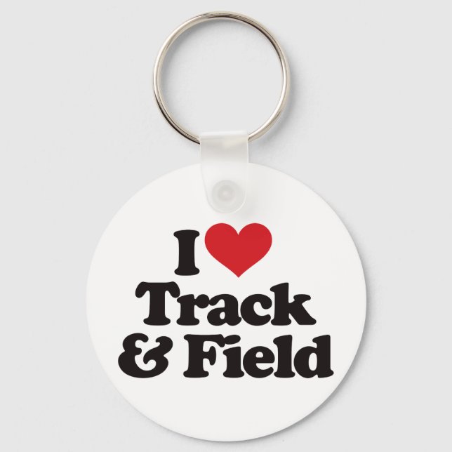 I Kärlek Track och Fält Nyckelring (Framsida)