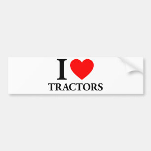 I Kärlek Tractor Bildekal