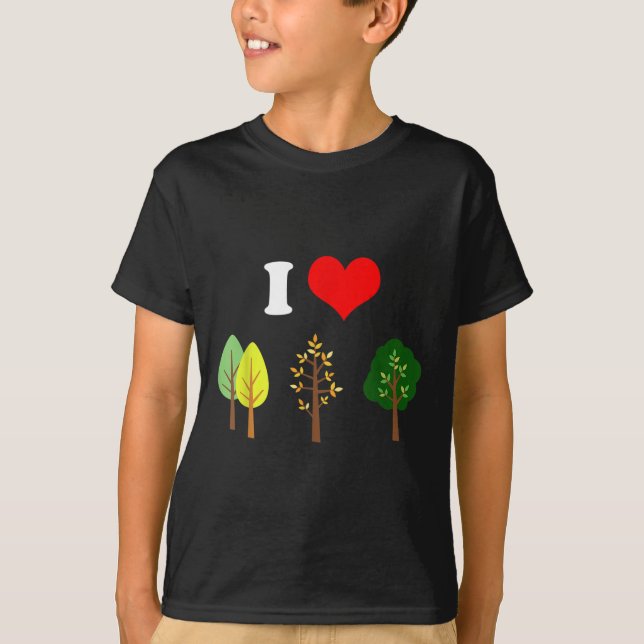I KÄRLEK TRÄD FLYGPLAN T SHIRT (Framsida)