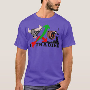 I kärlek Trading Design björnar jämfört med tjurar T Shirt