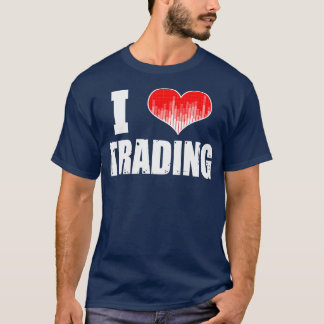 I Kärlek Trading Lagrar Forex Trader Heart 2 T Shirt