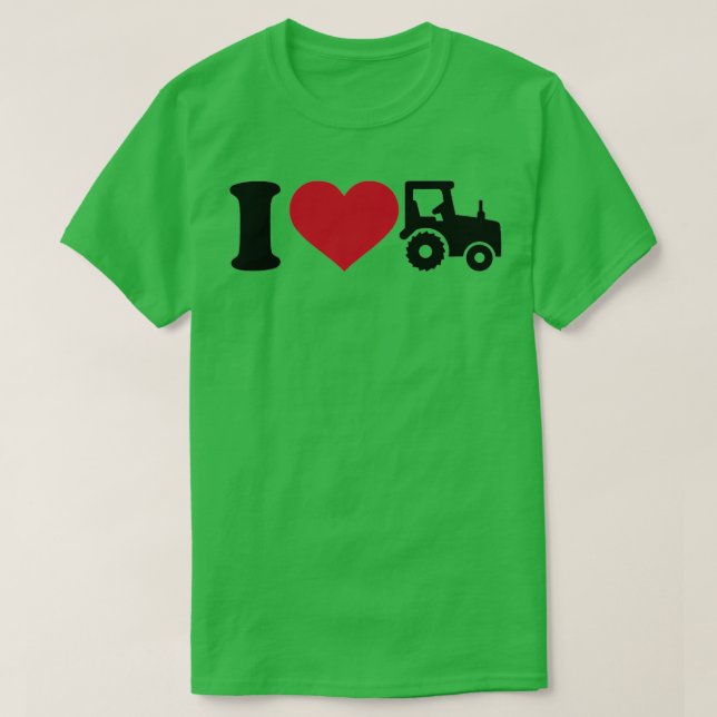 I kärlek-traktor t shirt (Design framsida)